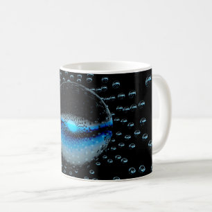 Seltsame Alien Orbs, die ein weiches blaues Licht  Kaffeetasse