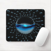 Seltsame Alien Orbs, die ein weiches blaues Licht Mousepad (Mit Mouse)