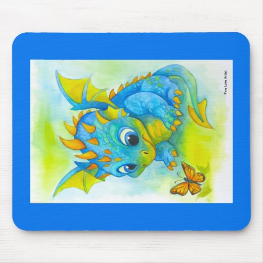 Seltsame Baby-Drachen-Mauspad Mousepad (Vorne)