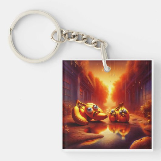 Seltsame Bananenkreaturen im Feuersaal Schlüsselanhänger (Vorderseite)