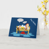 Seltsame Betfellows (Geburtstag) Karte (Gelbe Blume)