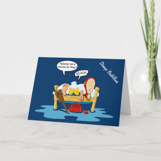 Seltsame Betfellows (Geburtstag) Karte (Vorderseite)