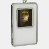 Seltsame Blicke auf den Himmel Rahmen-Ornament Silber (Rechts)