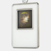 Seltsame Blicke auf den Himmel Rahmen-Ornament Silber (Links)