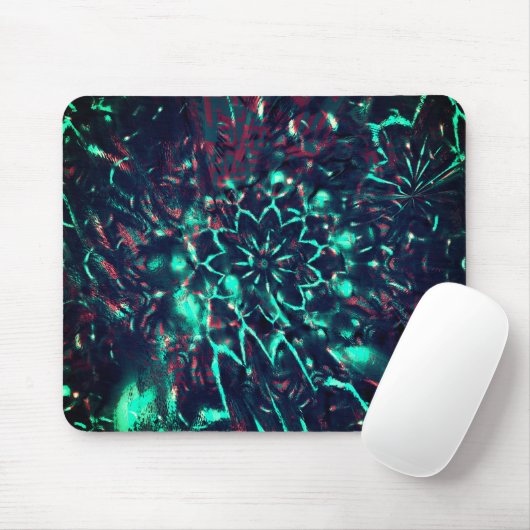 Seltsame Blume verloren im Trümmerwald Mousepad (Mit Mouse)