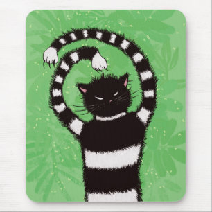 Seltsame böse Katze Nature Lover Mousepad
