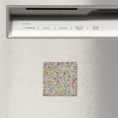 Seltsame Cartoon-Gesichter Buntstift Magnet (In Situ (Geschirrspüler))