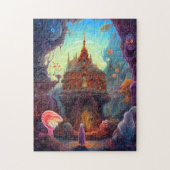 Seltsame Creepy House Surreal Art Puzzle (Vertikal)