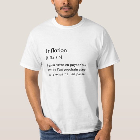 Seltsame Definition von Inflation. T-Shirt (Vorderseite)