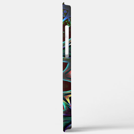 Seltsame, dunkelkreisförmige ellipse mit abstrakte Case-Mate iPhone hülle (Rückseite / Links)