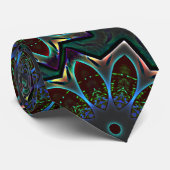 Seltsame, dunkelkreisförmige ellipse mit abstrakte krawatte (Gerollt)