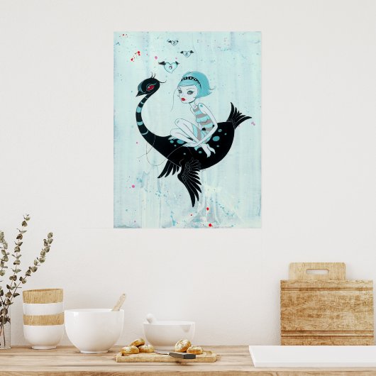 Seltsame Escape Print Poster (Küche)