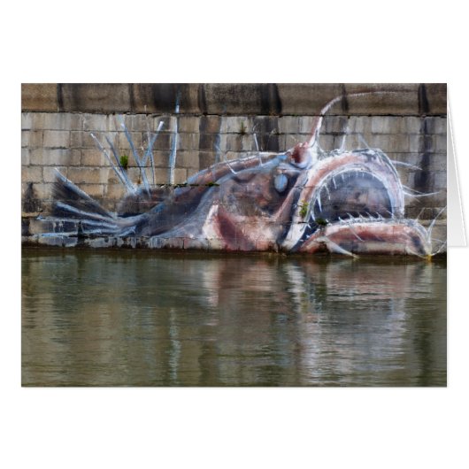 Seltsame Fantasie Anglerfish Graffiti (Vorderseite (Horizontal))