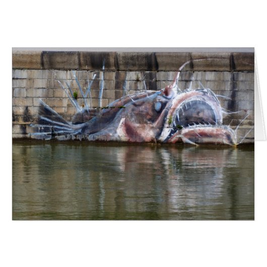 Seltsame Fantasie Anglerfish Graffiti (Vorderseite (Horizontal))