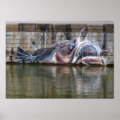 Seltsame Fantasie Anglerfish Graffiti Poster (Vorne)