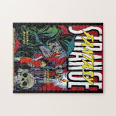 Seltsame Fantasie Die Beängstigende Hexe Vintage C Puzzle (Horizontal)