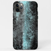 Seltsame faserige Textur in Blau und Schwarz Case-Mate iPhone Hülle (Rückseite)