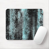 Seltsame faserige Textur in Blau und Schwarz Mousepad (Mit Mouse)