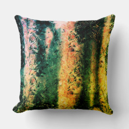 Seltsame faserige Textur und verbrannte Schmutzfle Kissen