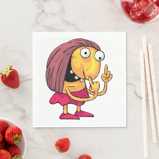 Seltsame Frau Paper Napkins Serviette