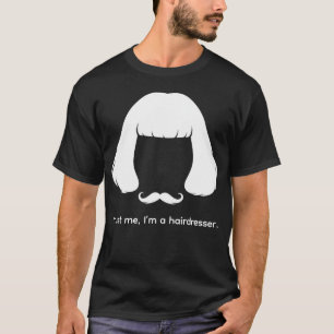 Seltsame Frisur & Oberlippenbart-Meme-Silhouette T-Shirt