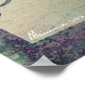 Seltsame Gedanken Surreal Aquarellfarben Pinakothe Poster (Ecke)