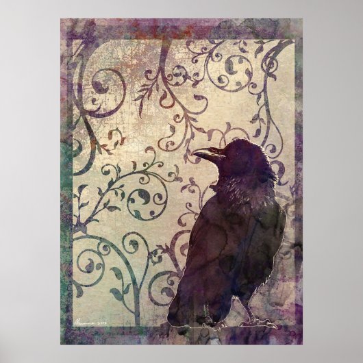 Seltsame Gedanken Surreal Aquarellfarben Pinakothe Poster (Vorne)