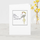 Seltsame illustrierte fehlende Melone Karte (Gelbe Blume)