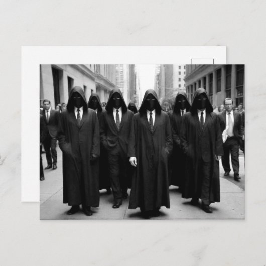 Seltsame, kaputte Menschen Postkarte (Vorne/Hinten)