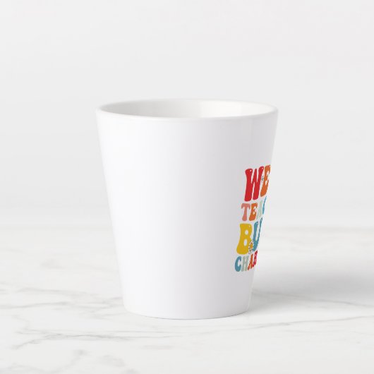 Seltsame Lehrer bauen Charakter Groovy Lehrer Milchtasse (Vorderseite)