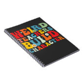 Seltsame Lehrer bauen Charakter Groovy Lehrer Notizblock (Rechte Seite)