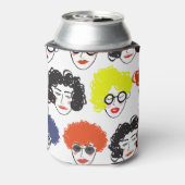 Seltsame Leute drängen sich: nahtloses Design. Dosenkühler (Kanne Rückseite)