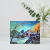 Seltsame Lichter - komische Lichter Postkarte (Stehend Vorderseite)