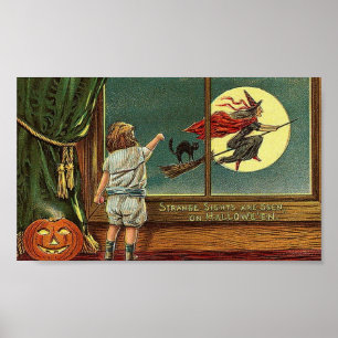 Seltsame Lichter werden zu Halloween, Poster