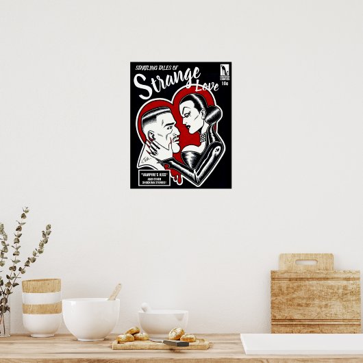 Seltsame Liebe/Abdeckung Poster (Küche)