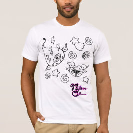 Seltsame Liebe Fliegender Augapfel und Lippen T - T-Shirt