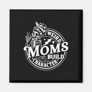 Seltsame Mamas erstellen Skelett Sonnenblumenmoth Magnet