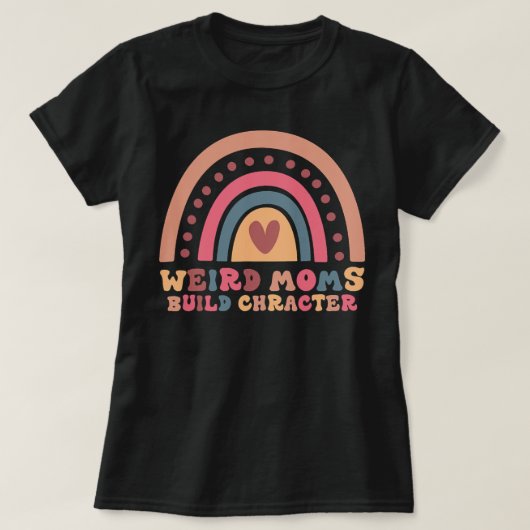 Seltsame Mamas Gestalten Charakter Rainbow Mama lu T-Shirt (Design vorne)