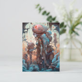 Seltsame mutierte Frauen Surreal Art Postkarte (Stehend Vorderseite)