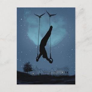 seltsame Nacht Postkarte