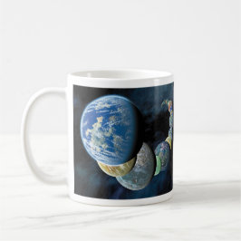 Seltsame neue Welten Alien Planet Montage Tasse