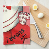 Seltsame Niedliche Funny Sugar Bowl Herz Valentine Handtuch (Viertel Falte)