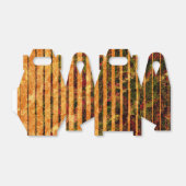 Seltsame orangefarbene Streifen und kleine Quadrat Geschenkschachtel (Ungefaltet)