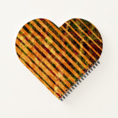 Seltsame orangefarbene Streifen und kleine Quadrat Notizblock (Rückseite)