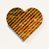 Seltsame orangefarbene Streifen und kleine Quadrat Notizblock (Vorderseite)