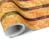 Seltsame orangefarbene Streifen und zerkratzte kle Geschenkpapier (Rolleneckpunkt)