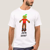 Seltsame Person und tschechischer Text jsem divný T-Shirt (Vorderseite)