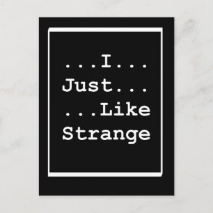 Seltsame Postkarte