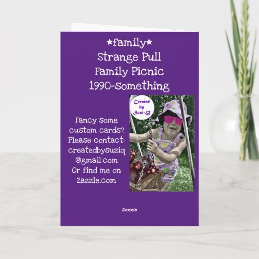 Seltsame Pull im Universum Karte (Rückseite)