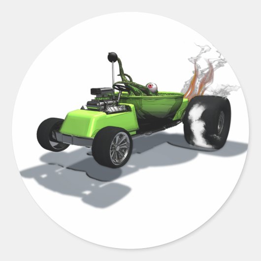 Seltsame Räder für mobile Aufkleber (Vorderseite)